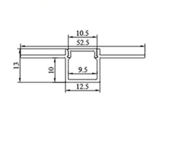 5213AL - PLASTER RECESSED PROFILE