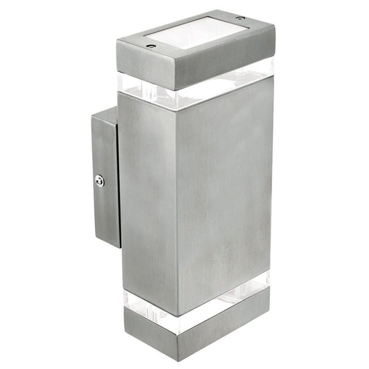 Brilliant Stainless-Steel Entasis Exterior Wall Light Exterior Wall Light