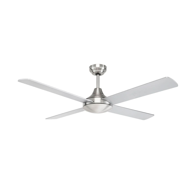 Brilliant Brushed Chrome Tempo Plus 52" AC Ceiling Fan