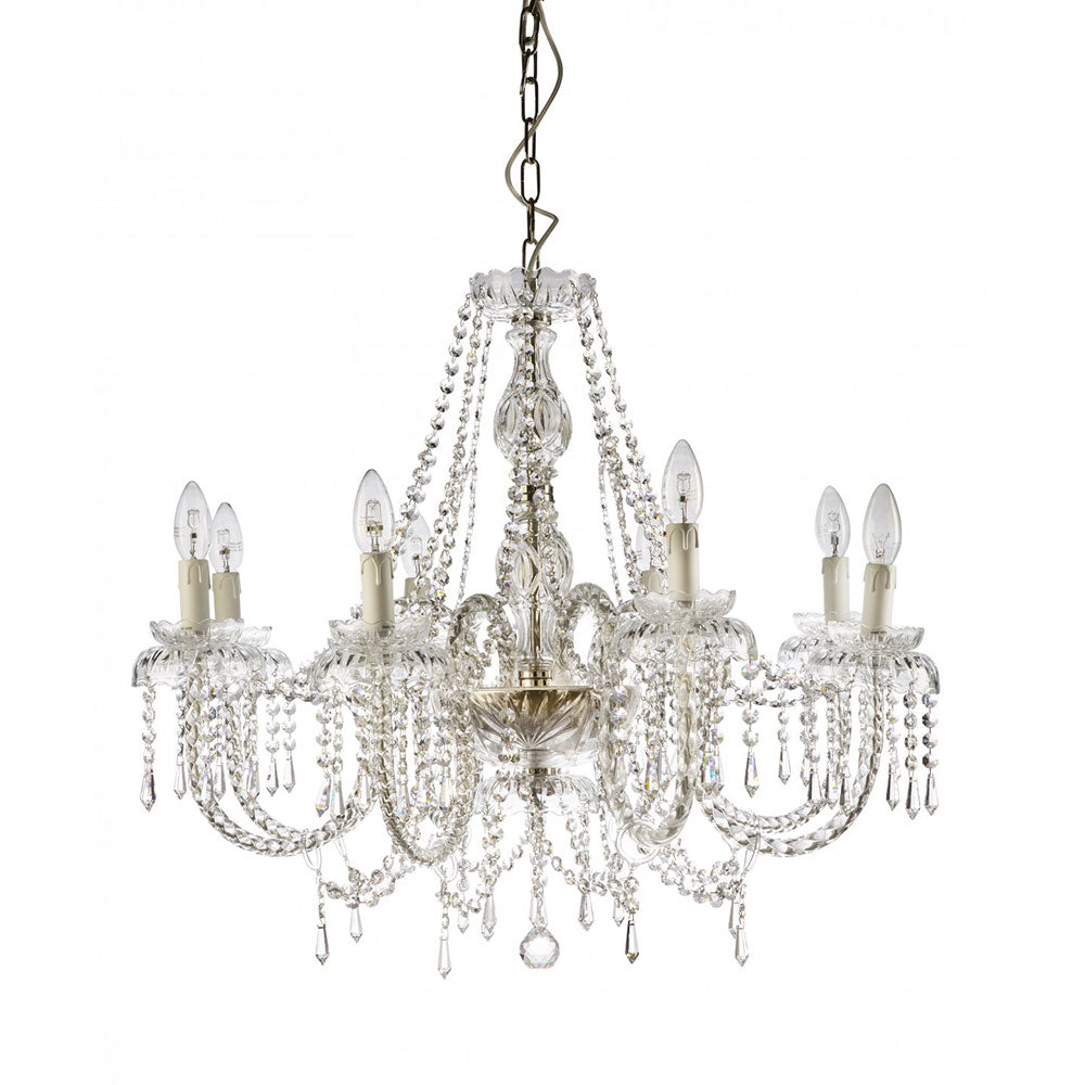 Alicante 8 Light Crystal Chandelier Chrome