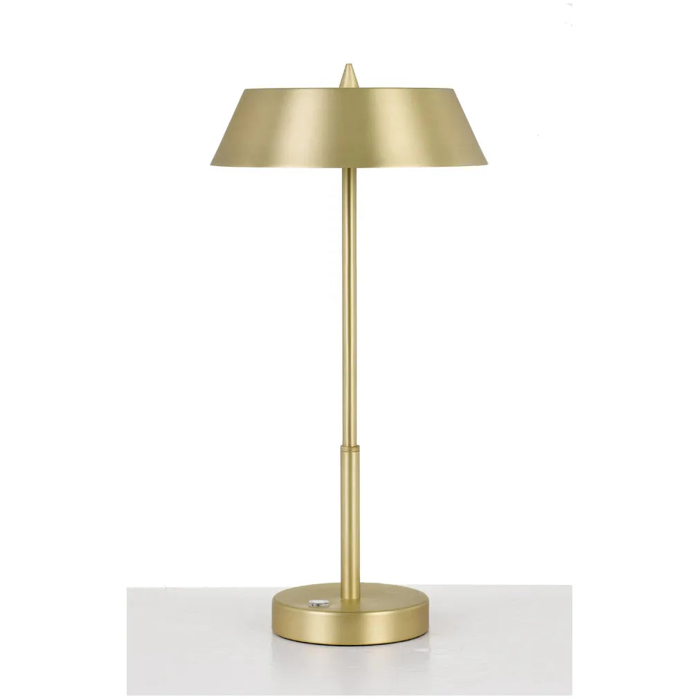 Allure Table Lamp 7w LED 3 Way Touch Switch H:425 D:220 Brass/Gold 3000k 580lm