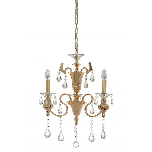 Amatrice 3 Light Crystal Pendant