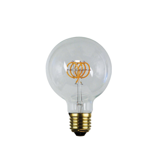 Led Filament G95 Spiral Dimmable 5W E27 2200K