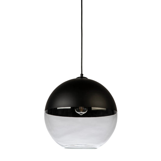 BARDOT-35 Glass Black Pendant