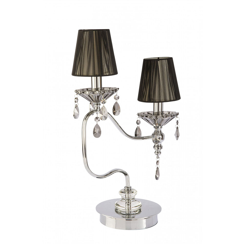 Bella 2 Light Table Lamp Crystal