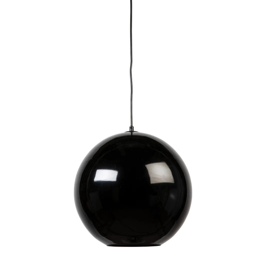 BEVERLY-35 Black Glass Pendant