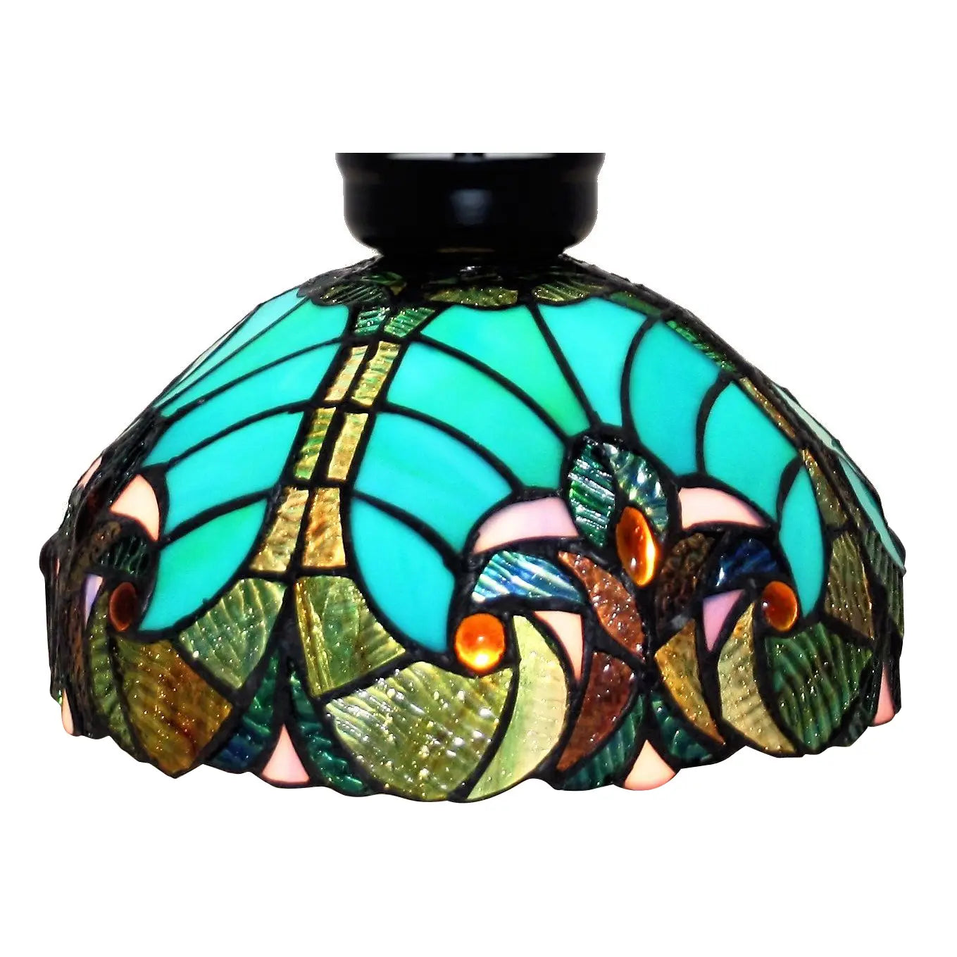 Aqua Flower 10 Inch Leadlight Diy Batten Fix