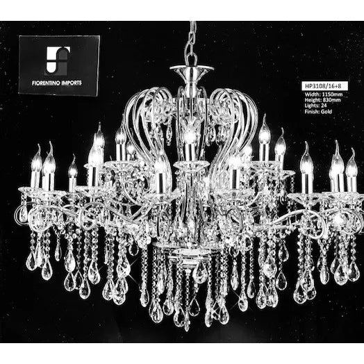 Boemia 24 Light Crystal Chandelier