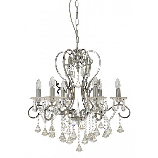 Boemia 6 Light Crystal Chandelier
