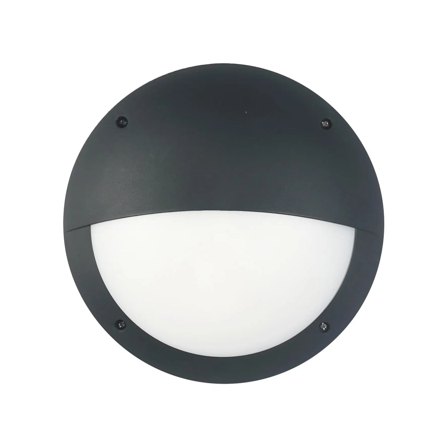 BULK: Exterior LED Eyelid Black Bulkhead Light