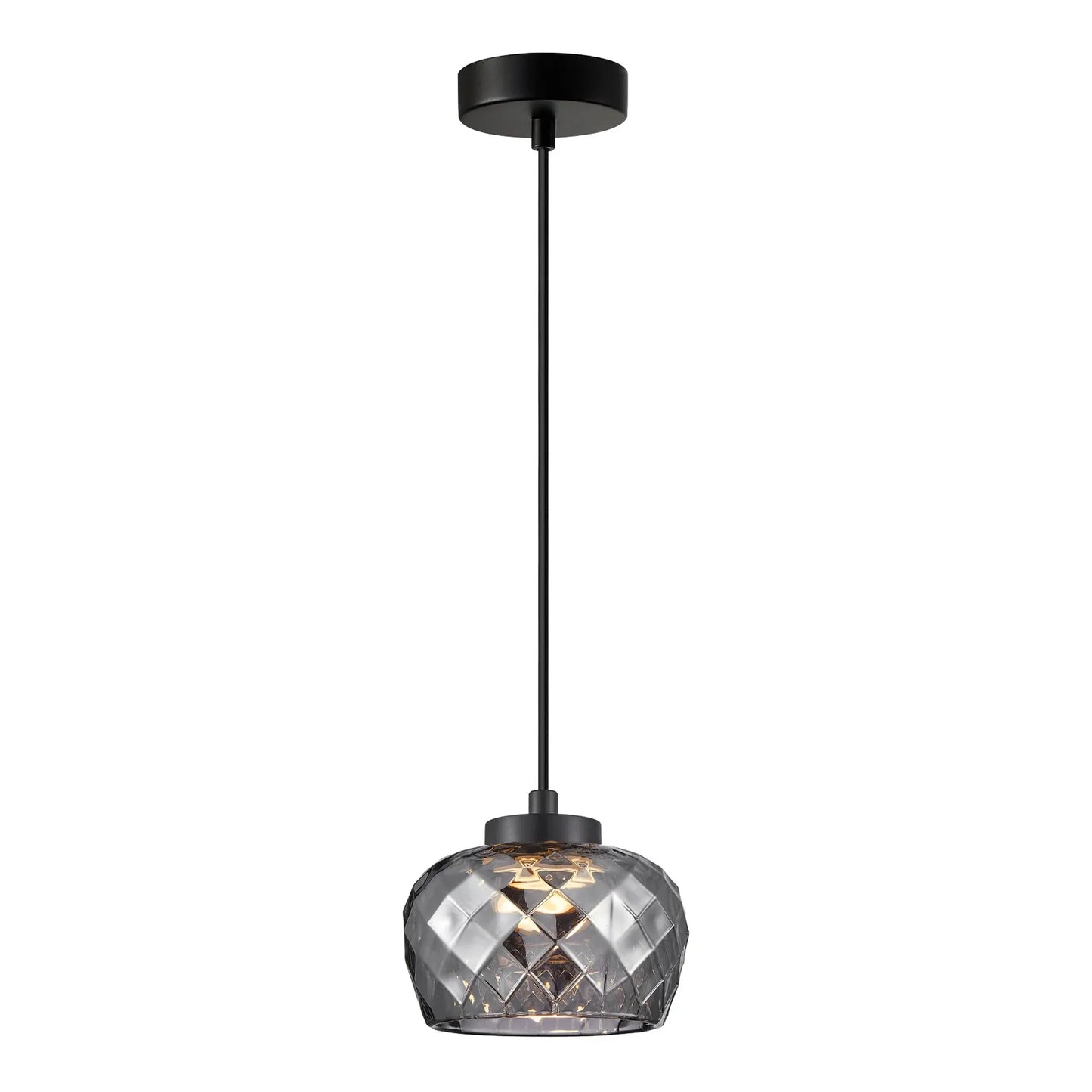 CARAMELLE: Interior LED Tri-CCT Glass with Segments Ellipse Pendant Lights