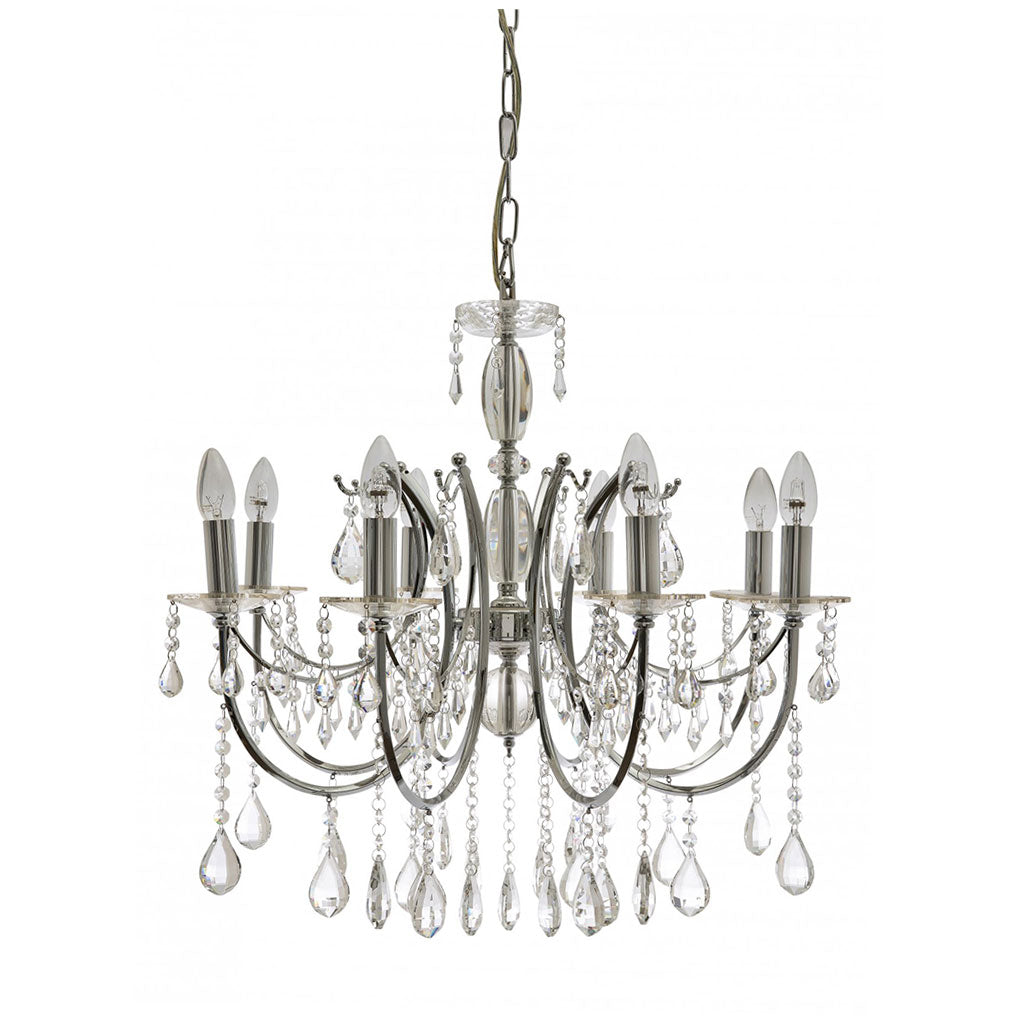 Celine 8 Light Crystal Chandelier