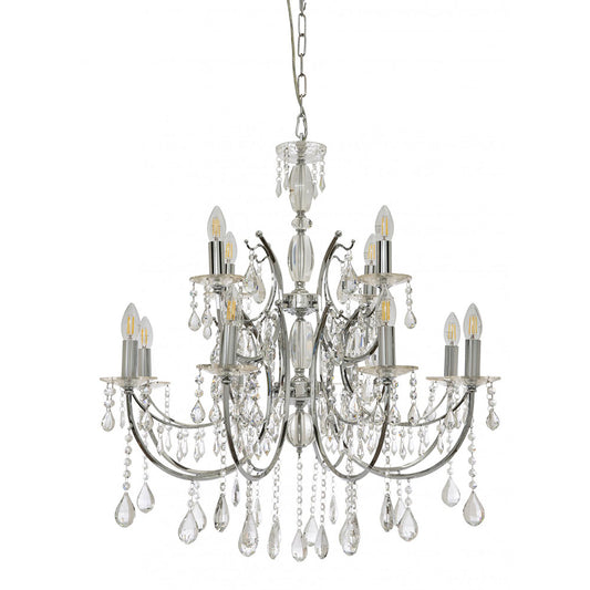 Celine 12 Light Crystal Chandelier