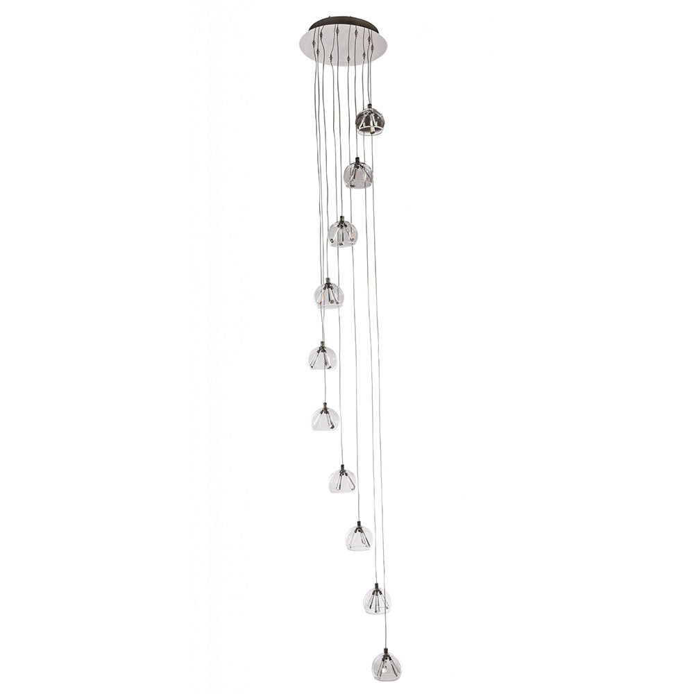 Champagne 10 Light Round Pendant