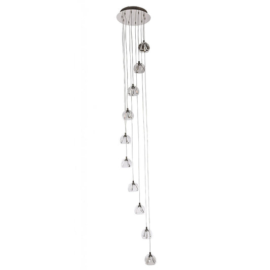 Champagne 10 Light Round Pendant
