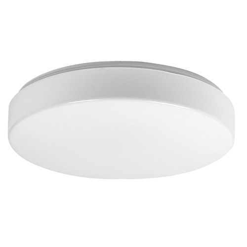 Large Round Fluorescent Opal Ceiling Light