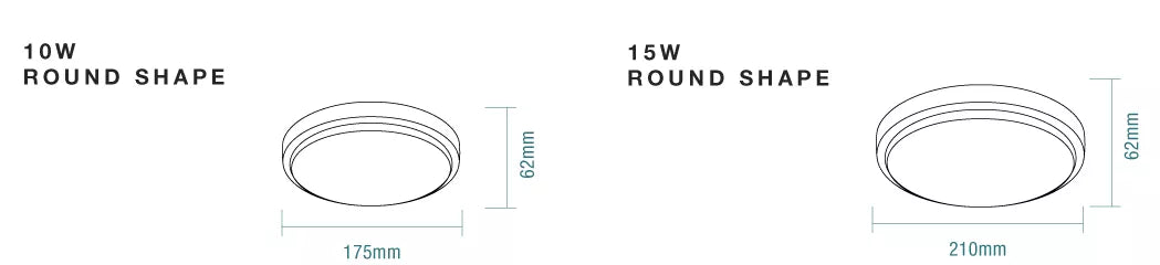Cove 10W /15W Tricolour LED Bunker