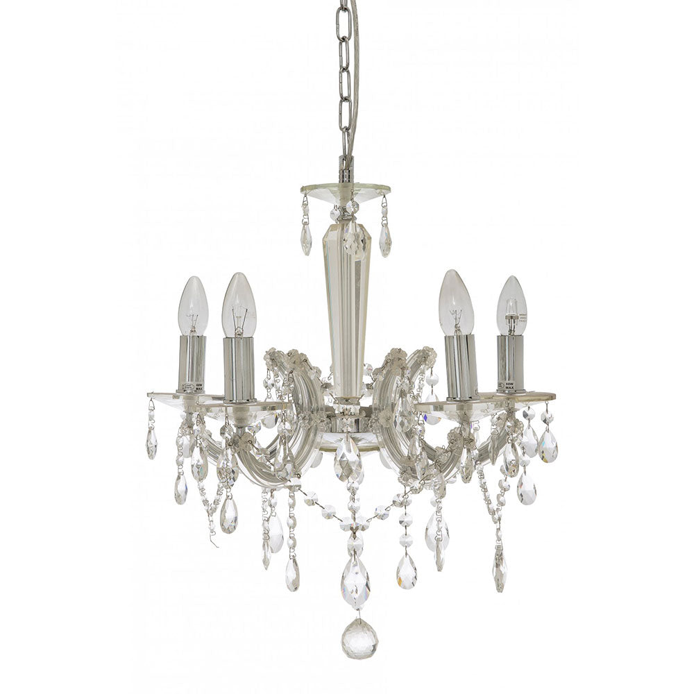 Davinci 5 Light Crystal Chandelier