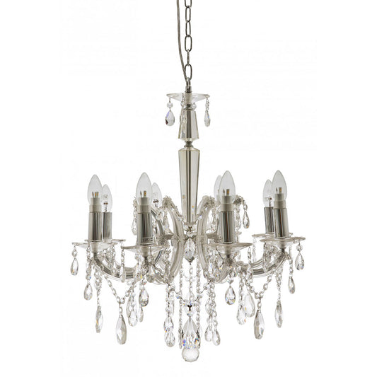 Davinci 8 Light Crystal Chandelier
