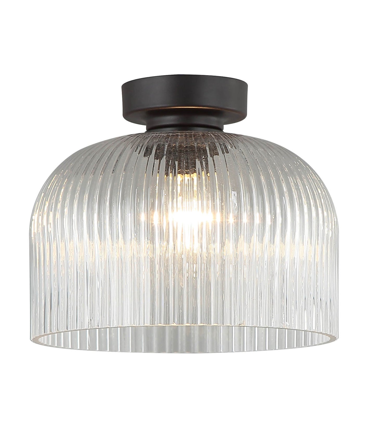Diyvintaj: D.I.Y. Dome Ribbed Glass Batten Fix Ceiling Lights