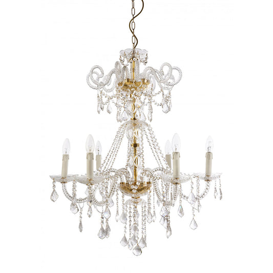 Dream 6 Light Crystal Chandelier