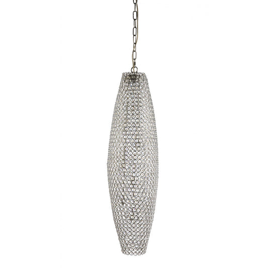 Drum 8 Light Crystal Pendant Small