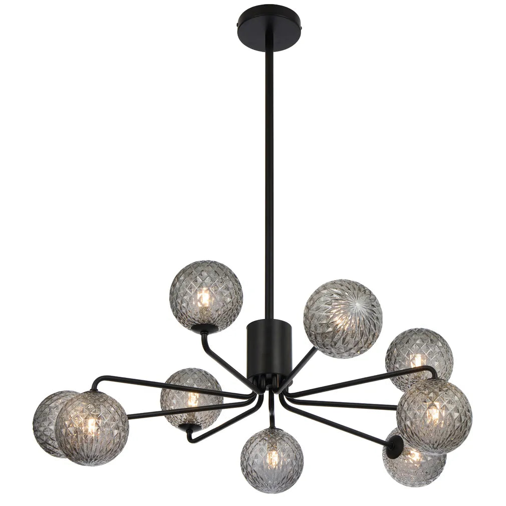 Felton 9 Light Pendant - Black