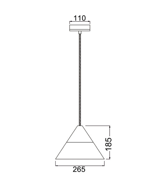 Finn Blonde Wood & Opal Cone Pendant Light