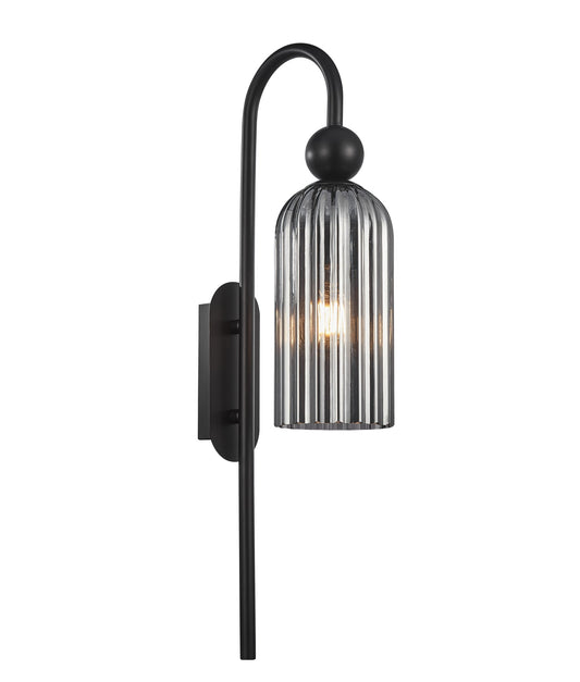 Flauta: Interior Round Top Cylinder Ribbed Wall Lights