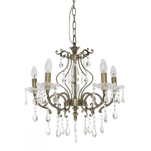 Giovana 5 Light Crystal Chandelier