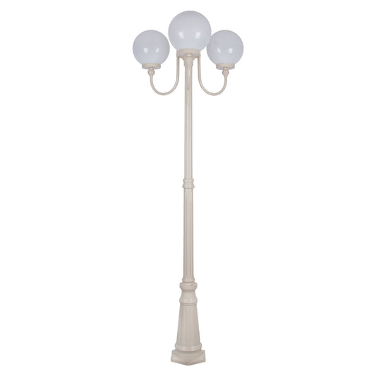 Lisbon 3 Light 2.29m 250mm Opal Post Light