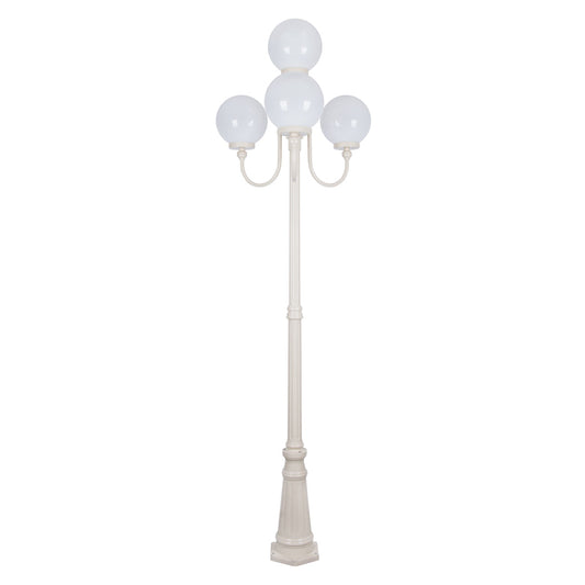 Lisbon 4 Light 2.54m 250mm Opal Post Light