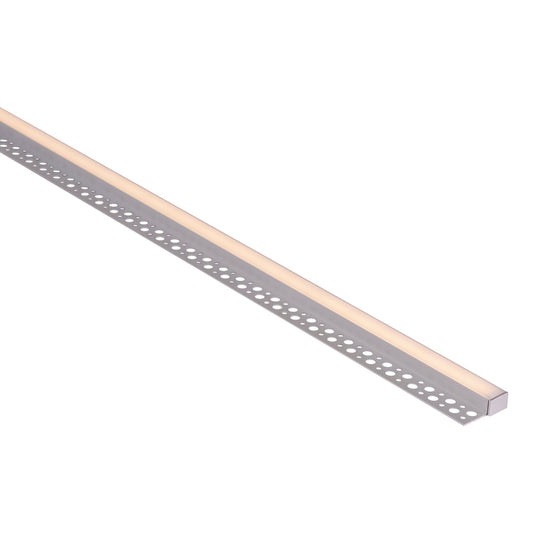 Silver Corner Gyprock Aluminium profile with diffuser kit