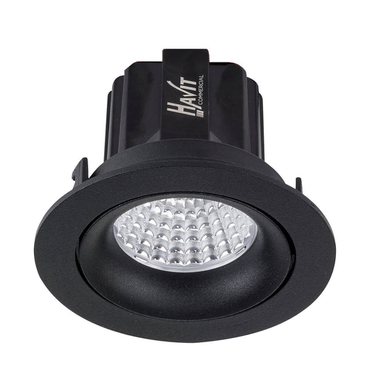 Recessed Round Tilt Dimmable LED Downlight - 75mm