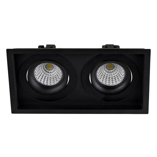 Recessed Square Tilt Dimmable LED Downlight - 190mm x 100mm