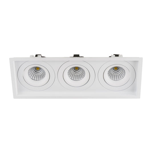 Recessed Square Tilt Dimmable LED Downlight - 280mm x 100mm