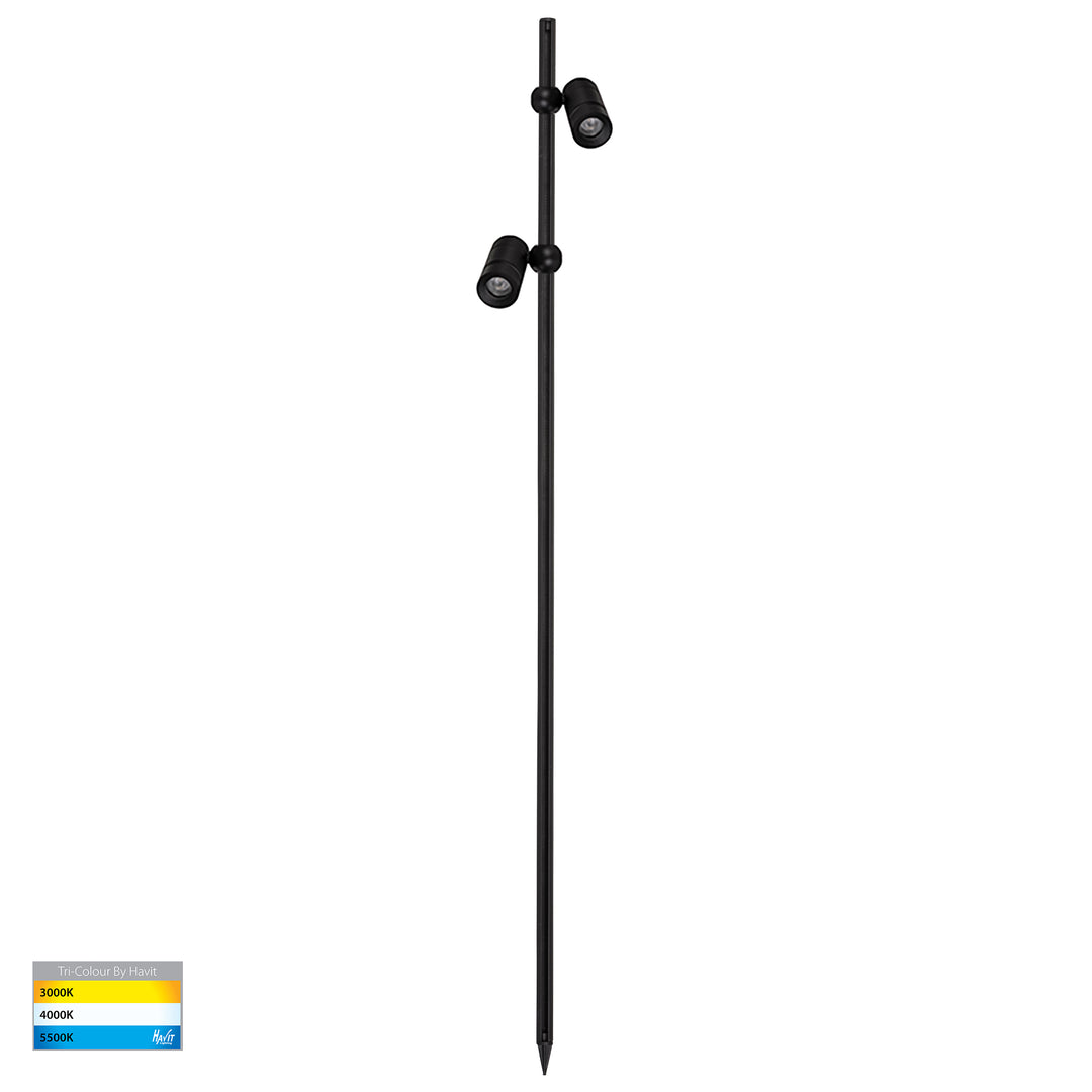 Aluminium Double Adjustable Spike Spotlight