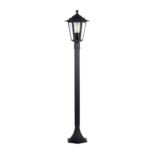 Black Single Post Light - 1000mm