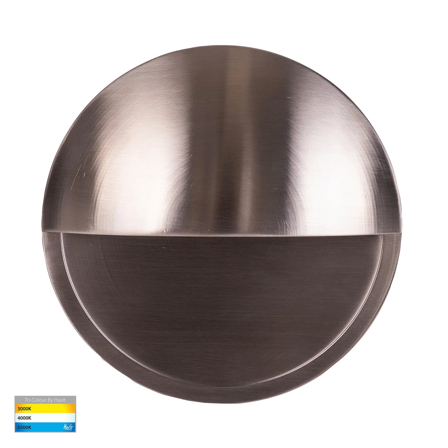 Surface Mounted Step Light with Eyelid Solid Brass