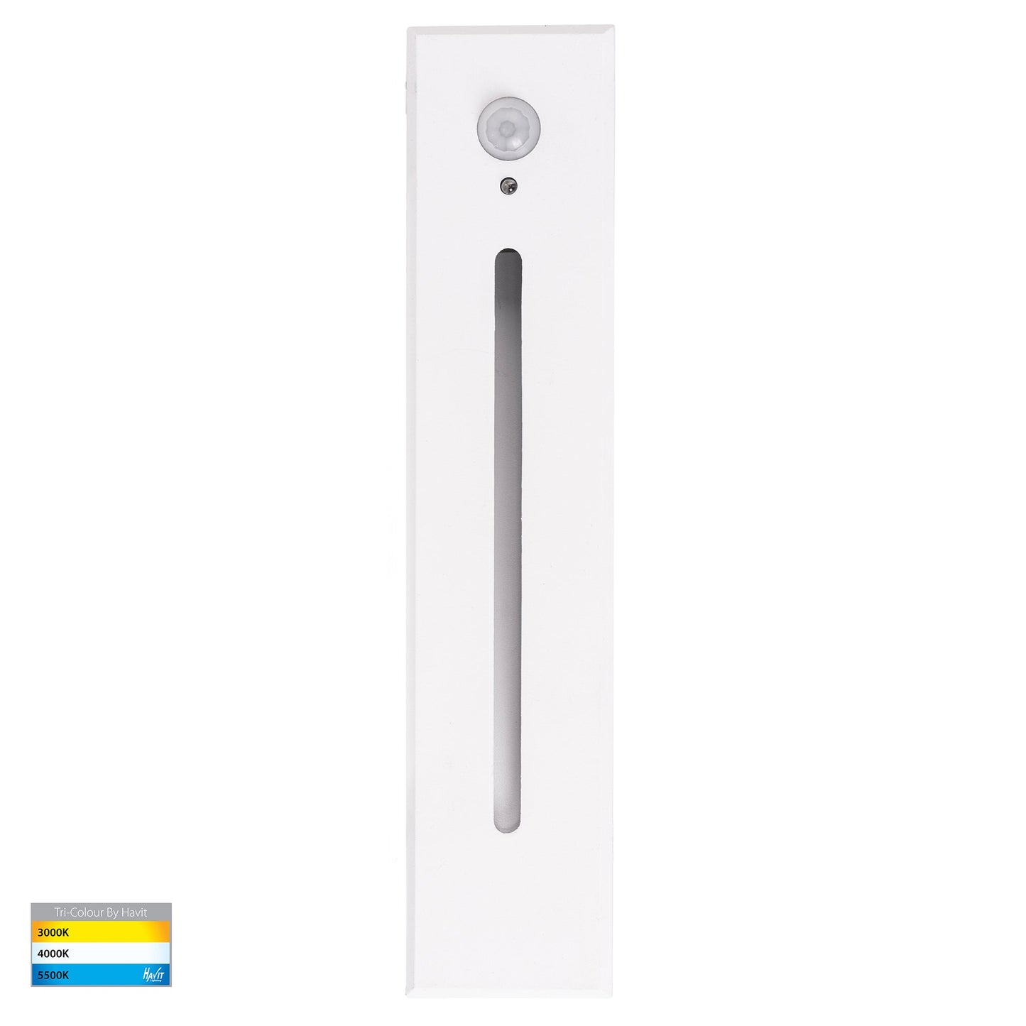 Recessed Large Rectangle White Step Light with PIR Sensor