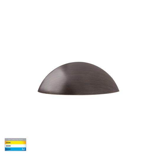 Curved Antique Brass Surface Mounted Wall Light