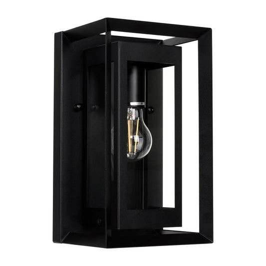 Felix Galvanised Iron Black Wall Light