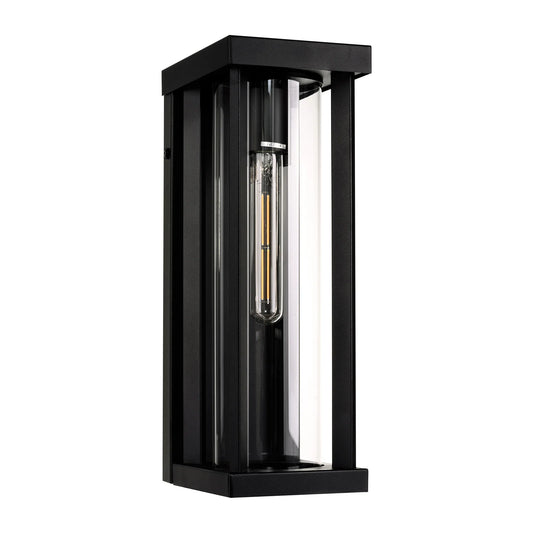 Nalia Galvanised Iron Black Wall Light