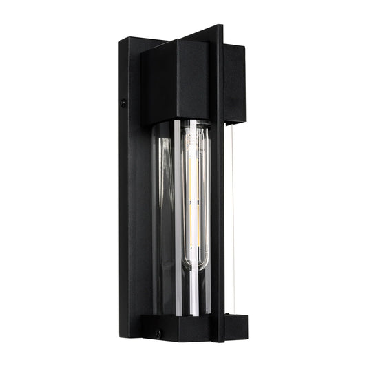 Jace Galvanised Iron Black Wall Light