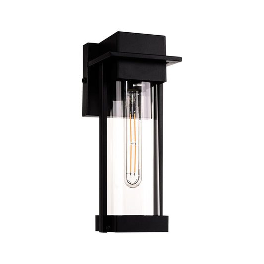 Ashton Galvanised Iron Black Wall Light