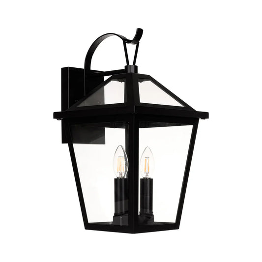 Karter Galvanised Iron Black Wall Light