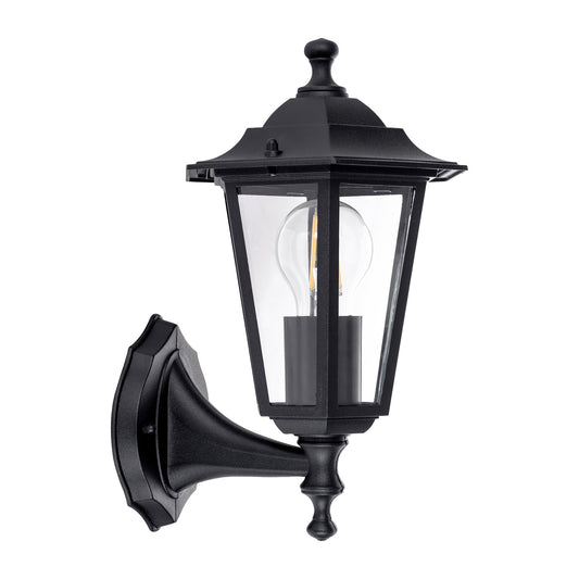 Black 6 Panel Coach Light