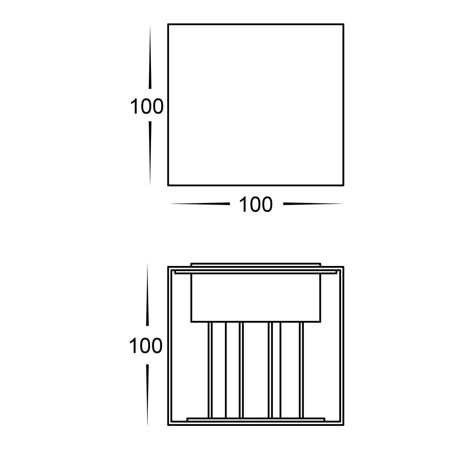 Celes Square Up & Down Wall Light