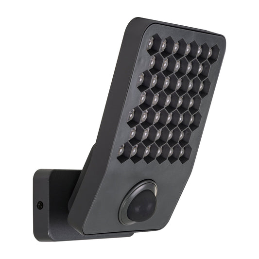 Grey Aluminium Adjustable Wall Light with Sensor