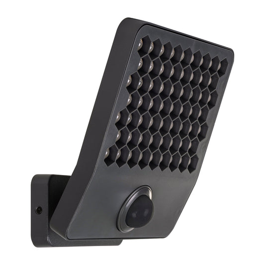 Grey Aluminium Adjustable Wall Light with Sensor